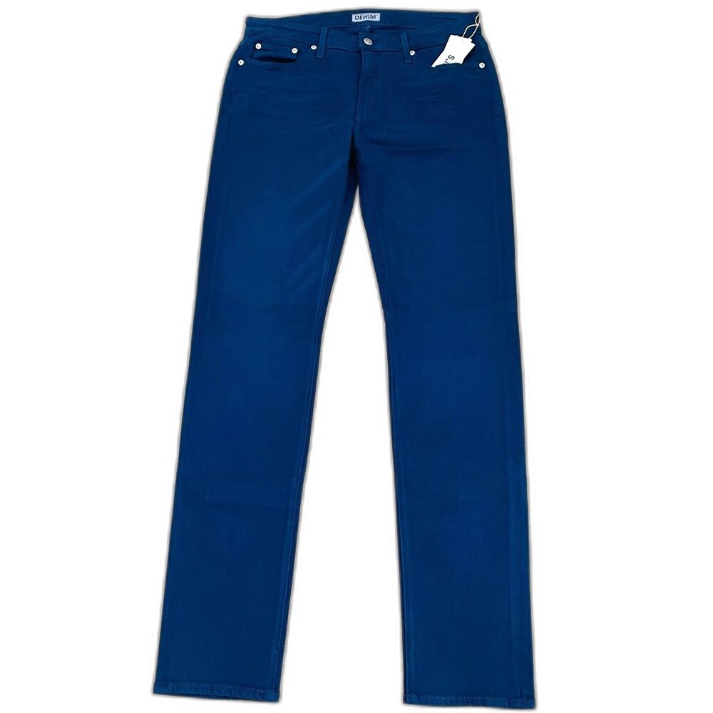 S.M.N Denim NWT Jeans Size 32 The Finn in Pacific Blue Cotton Blend Tapered Slim